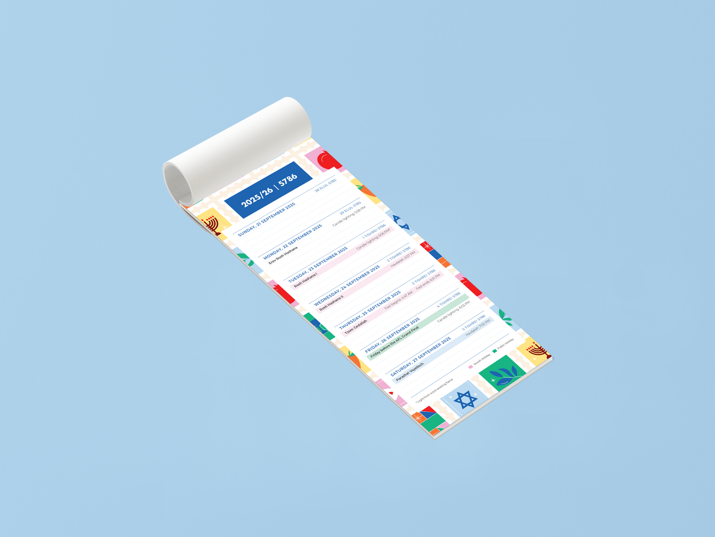 5786 - Weekly Planner Notepad (Melbourne)