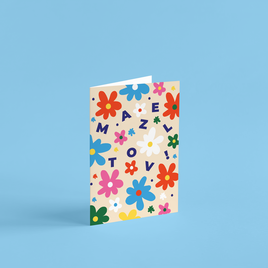 Mazel Tov Flowers Card