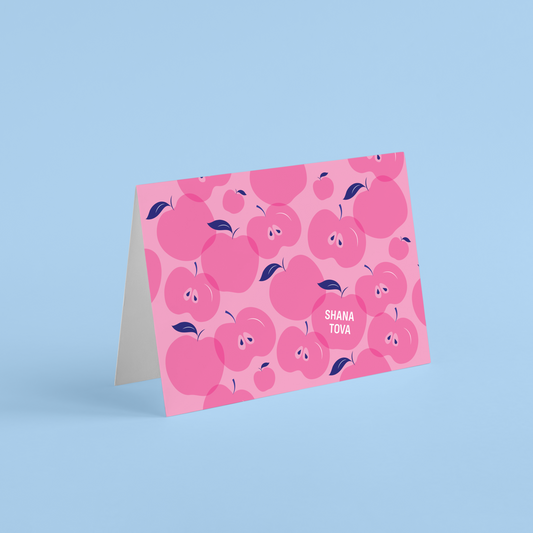 Shana Tova Pink Apples Card